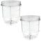 Anbige Replacement Parts Cups,Compatible with original Magic Bullet Blender Juicer 250W MB1001 (2 short cups)