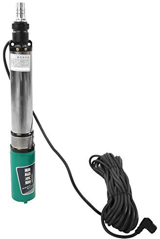 Bomba de agua sumergible solar, 48V 60V-4/5m³-45/55m Bomba de pozo profundo de CC Bomba de pozo profundo de CC Bomba de agua sumergible solar de alta elevación Línea de 20 m