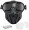 Máscara táctica desmontable con sistema de ventilador antivaho, protección de cara completa CS Wargame Combat Airsoft Paintball Accesorios