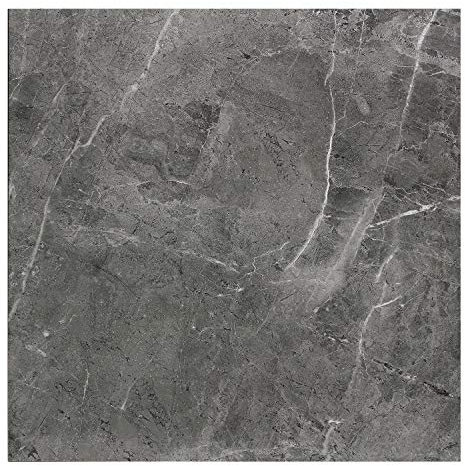 Rio Gris Dark Grey Porcelain Floor & Wall Tiles with White Veins – Flooring Tile for Bathroom, Kitchen, Bedroom, Living Room, Office, Restaurant, Hospital & More