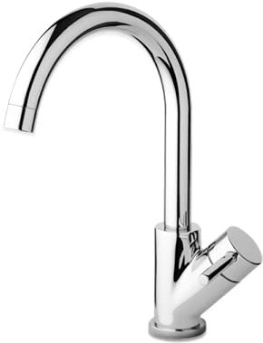 Mamoli Miscelatore monocomando monoforo per lavabo/lavello con bocca girevole e tubetti di alimentazione flessibili, senza scarico. Art.7381