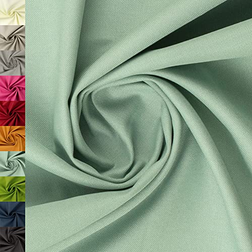 Fitzibiz Stoff Calvin von Swafing, 100% Baumwolle, uni dunkelmint (50cm x 147cm)