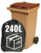 Bolsa de Basura 240L - Ultra Resistente - 30 micras | Antisuciedad y Antiolor | Ideal para Contenedores de 2 Ruedas | Certted REACH y FSC