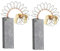Carbon Motor Brushes For Hotpoint WMA13P WMA30N WMA30P WMA30PE WMA30S Series Washing Machine Set of 2