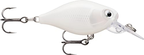 Rapala - X - Light Kurbel Mid Runner Plastikkurbel Flussköder, Pearl White