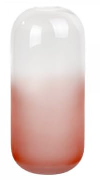 Lambert [W Vase Glas Pink H 28,5 cm D 12 cm Matt/Klar