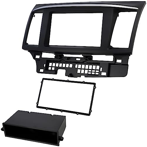 AERZETIX - C42691 - Rahmen/frontplatte/Adapter 2 DIN für autoradio - kompatibel mit Mitsubishi Lancer Cyo Evo 2008+