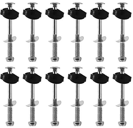 Seprendi Kit de 12 vis de trampoline en acier galvanisé - Accessoires de fixation pour de trampoline