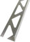 5 x Bright Silver Chrome Metal 10mm Tile Trim