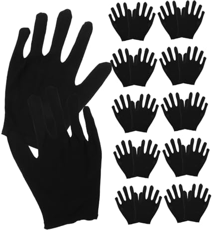 Veemoon 12 Paare Angelhandschuh einheitliche Handschuhe Winterhandschuhe damen Handschuhe für Männer feuchtigkeitsspendende Handschuhe Schutzhandschuhe Fingerlos Baumwoll-Handschuhe Mann