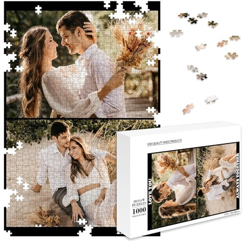 MJARTORIA Personalisiert Puzzle Selbst Gestalten 35 70 120 200 300 500 1000 Teile, Fotopuzzle mit Eigenem Bild Text Namen Geschenk für Erwachsene Jungen Mädchen Kinder