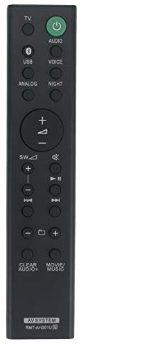 ROLLGAN RMT-AH301U Ersetzte Fernbedienung Anwendbar für Sony Soundbar AV System HT-MT300 HT-MT301 HT-MT300/B HT-MT300/W RMTAH301U SAMT301 SA-MT300 SA-MT301 SA-WMT300 SAWMT300 HT-MT300W