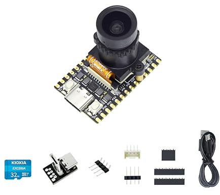 Sipeed MaixCAM 1TOPS NPU RISCV Development Board, 256MB DDR3 C906 RISC-V CPU SBC, AI Smart Vision Sensor for AI Face Recognition/Object Tracking, Support Phython C/C++ Programming (MaixCAM Lite)