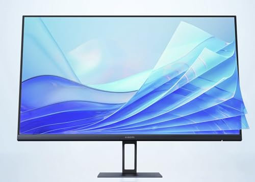 Xiaomi A27I Monitor 27- Monitor de 27 Pulgadas | Monitor Portátil para PC | Monitor LCD Ultra HD | Monitor de Computadora 100Hz | Color Negro