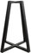 Natural Goods Berlin Tischgestell Pyramide - 62cm hoch - Tischfuß aus Metall - DIY Möbelfuß für Beistelltisch, Nachttisch, Laptoptisch, Hocker - Tischbeine Schwarz Metall (ohne Tischplatte)