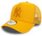 New Era MLB Truckerkappe New York Yankees tonales Logo Snapback gebogener Schirm Cap Baseball gelb - One-Size