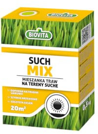 BIOVITA Dürreresistente Rasensamen Plant Seed 0,5 Kg – Grassamen für trockene Böden, pflegeleichte Saatmischung