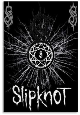 Jidadio Slipknot Poster, Musik, Vintage, Rockband, Musikposter für Zimmer, ästhetische Leinwand, Wandkunst, Schlafzimmerdekoration, 30 x 45 cm