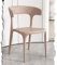 Chaises de salle à manger empilables en plastique sans accoudoirs pour restaurant, jardin, pelouse, bistrot et terrasse, chaise rose colorée