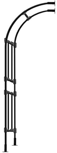 Arche de rose en métal pour mur de 60 cm, décoration pour maison, porte d'entrée, patio, demi-pergola contre le mur