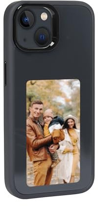 R2B® Foto Hülle iPhone 13 - iPhone Case mit E-Ink Technologie, personalisierbar mit eigenen Fotos, inkl. Screenprotector und App
