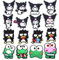 Yangsiw 16 Pcs Cute Kuromi Shoe Charms,Garden Shoes Cartoon Decoration Shoe Charm Pack for Girls Boys and Adult,Bracelet Wristband Charms Party Gifts