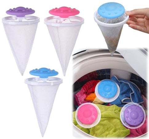 Pet Hair Remover Washing Machine,Lint Catcher Washing Machines,Cat Dog Pet Fur Catcher Reusable,Pet Hair Remover for Laundry,Floating Hairs Filtering Mesh (3PCS)