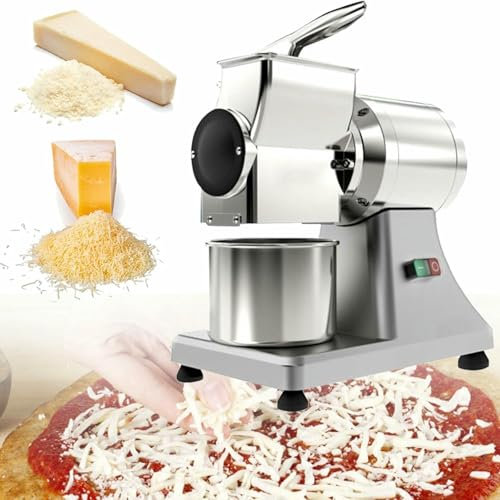 Commercial Electric Cheese Raller, Stainless Steel Electrical Food Mill, for Galling Cheese, Peanuts, Parmesan Bread, for Western Restaurants and Domestic Kitchens.