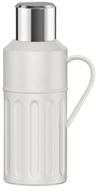 GAOJUNAN Drinking Bottle, Stainless Steel Insulation Pot Home Use Tea Bubble Teapot Large Capacity Hot Water Bottle Eco Friendly(White)
