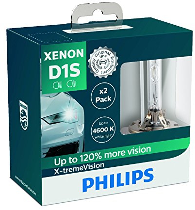 Philips 85415XVS2 Xenon-Scheinwerferlampe X-tremeVision D1S, Doppelset