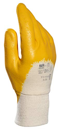 Mapa Professional TITAN Lite 397 GR-KABEL Guanti rivestiti in nitrile, giallo, Taglia 10