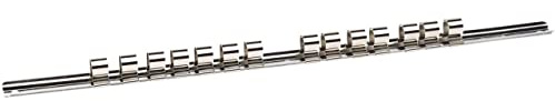 Draper 50583 1/2 Inch Square Drive Socket Retaining Bar with 14 Clips