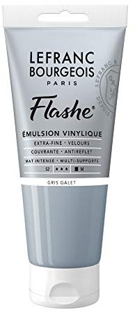 Lefranc Bourgeois Flashe Acrylique Tube 80ml Gris Galet