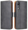 Bozon Huawei P20 Pro Hülle, Leder Tasche Handyhülle für Huawei P20 Pro Schutzhülle Flip Wallet mit Ständer und Kartenfächer/Magnetverschluss (Schwarz)