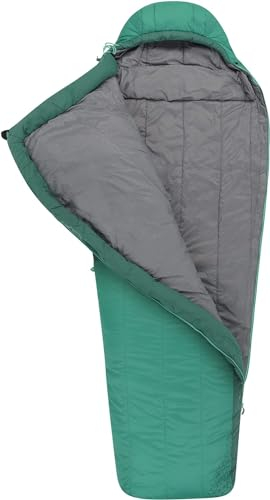Sea to Summit - Traverse Kunstfaserschlafsack - Mumienschlafsack - WaveLoft + Thermolite-Isolierung - 2,5 Jahreszeiten - Zip Coupling - Wandern - Green