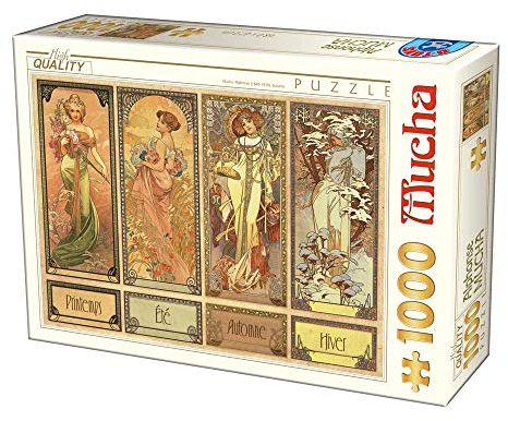D-Toys Puzzle Alphonse Mucha - Seasons 2, 1000 Teile