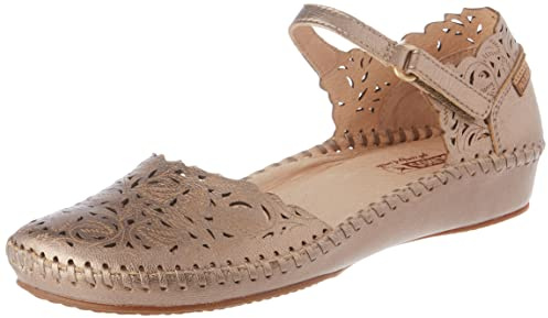Pikolinos Halboffene Schuhe in Leder P. Vallarta für Frauen Farbe Stone