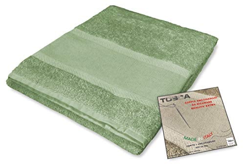 tex Family Handtuch-Set Frottee Tosca © Aida zum Besticken Kreuzstich 1+1 Gesicht und Gäste – Grün