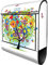 banjado® Design Briefkasten personalisiert Märchenzauberbaum 38,5x46,5x13cm & 2 Schlüssel - Briefkasten Stahl schwarz Zeitungsfach pulverbeschichtet - Postkasten A4 Einwurf inkl. Montagematerial