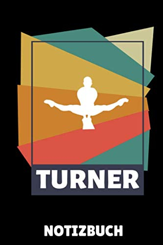 TURNER NOTIZBUCH: A5 Notizbuch KARIERT Geräteturnen | Bodenturnen | Geräte turnen | Geschenkidee für Turner Kinder Jugendliche | Sport | Gymnastik | Turnen Unterricht