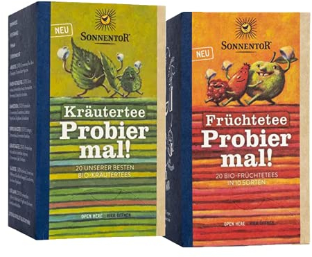 Sonnentor Probier-Set: Kräutertee Probier mal! + Früchtetee Probier mal! - AT-BIO-301