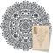 NAKLEO Mandala Große Malschablonen Durchmesser 227 cm - XXL, Orientalischer Kreis Geometrisches Ornament, Wiederverwendbare Kunststoff Wandschablone DIY Handwerk, Holz Möbel Boden Stoff