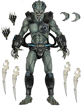 NECA 51589 PREDATOR - Concrete Jungle - Figurine Ultimate Deluxe Stone Heart 25cm,Black