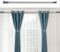 Bastone per tenda da doccia telescopico, 228-277 cm, senza foratura, estensibile in acciaio inox, per finestre e bagno, asta telescopica per tenda da doccia, divisorio