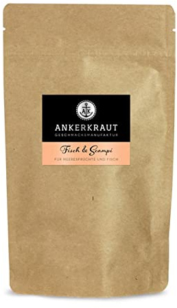 Ankerkraut Fisch & Scampi Gewürz, 130g im Beutel, Würz-Mischung für Meeresfrüchte, Leckere Zutaten in Premium Qualität, Einfach Kochen