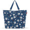 reisenthel shopper XL garden blue – Geräumige Shopping Bag und edle Handtasche in einem – Aus wasserabweisendem Material