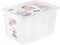 keeeper Peppa Wutz Aufbewahrungsbox mit Deckel, Dreh- und stapelbar, Für Kinder, 45 l, Karolina, Natural Transparent