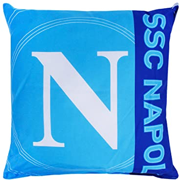 Cuscino Arredo Ufficiale SSC Napoli Imbottito Cameretta Auto Gadget (Logo)