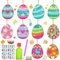 10 Stück Ostern Diamant Malerei Aufkleber,Diamant Malerei Lesezeichen,5D DIY Ostern Diamond Painting,5D Diy Diamond Painting Kinder Lesezeichen,DIY Diamond Painting Ostern Deko,Kunst Handwerk Diamond