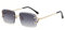 kachawoo Rahmenlose Rechteck Sonnenbrille Randlose Sonnenbrille mit gravierten Kanten Braun Blau Grau Sonnenschirme Unisex (gold with grey)
